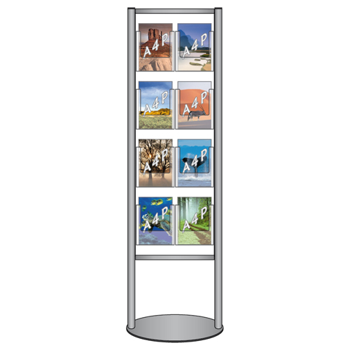 Lf9 Aluminium Framed Stand With Leaflet Dispensers