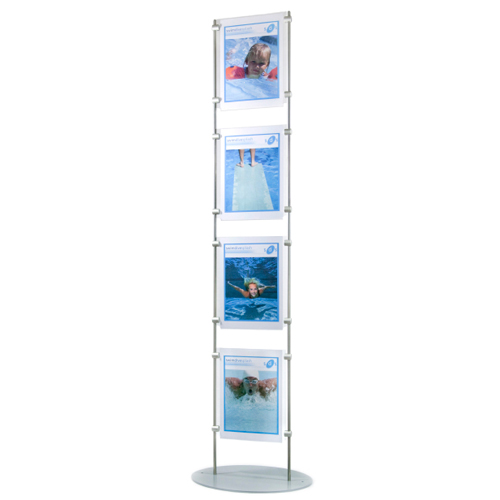 PF6: 1.5m poster stands - acrylic holders between 10mm bars