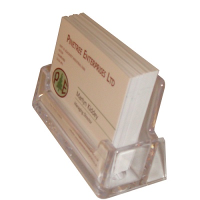 Table top business card holder